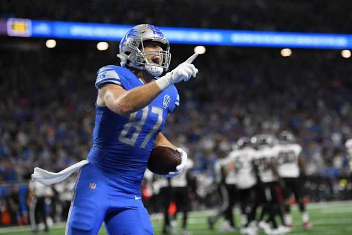 Detroit Lions tight end Sam LaPorta